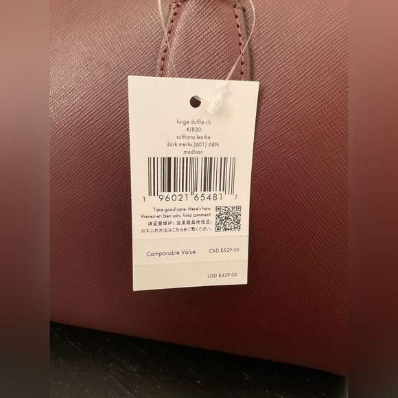 NWT Kate Spade New York
MADISON LARGE DOLLY DUFFLE
CROSSBODY - Picture 9 of 10